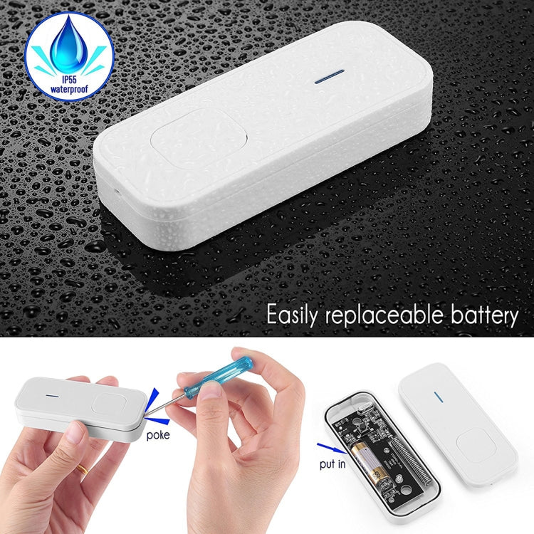 P6-B 110dB Wireless IP55 Waterproof Low Power Consumption WiFi Doorbell Receiver, 53 Music Options, Receiver Distance: 300m P6-B 110dB Wireless IP55 Waterproof Low Power Consumption WiFi Doorbell Receiver, 53 Music Options, Receiver Distance: 300m